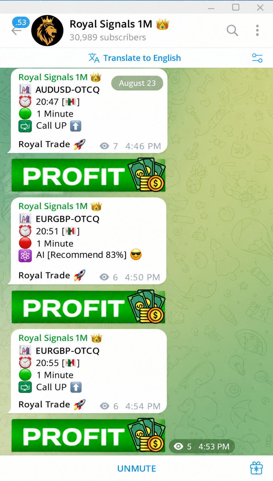 Signal Bot Screenshot