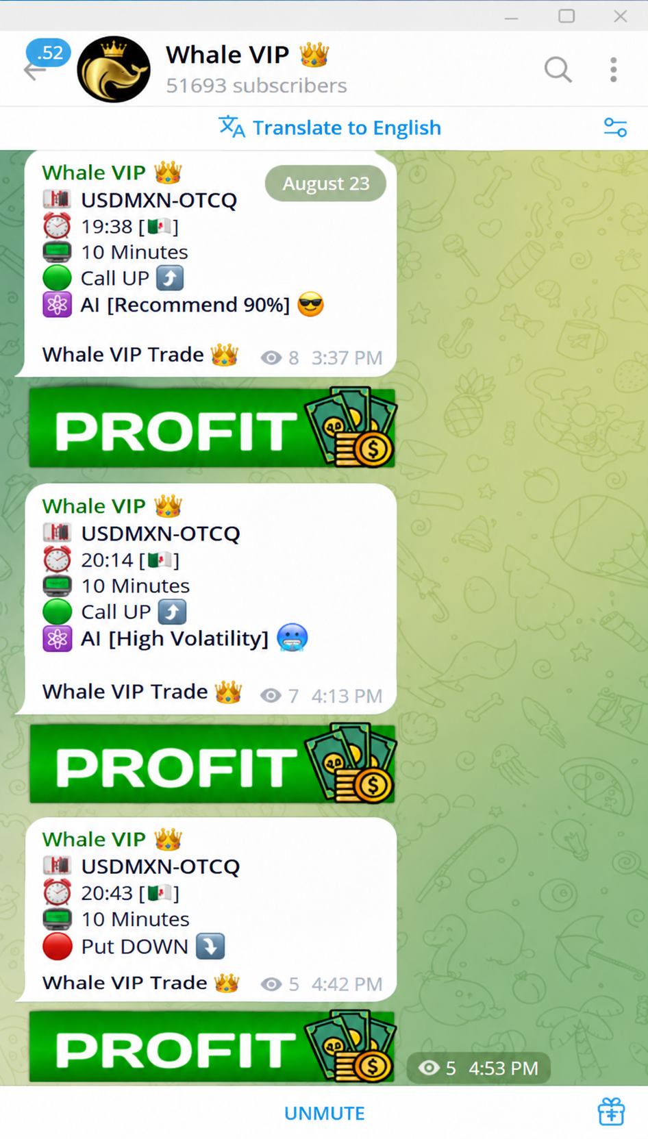 Signal Bot Screenshot
