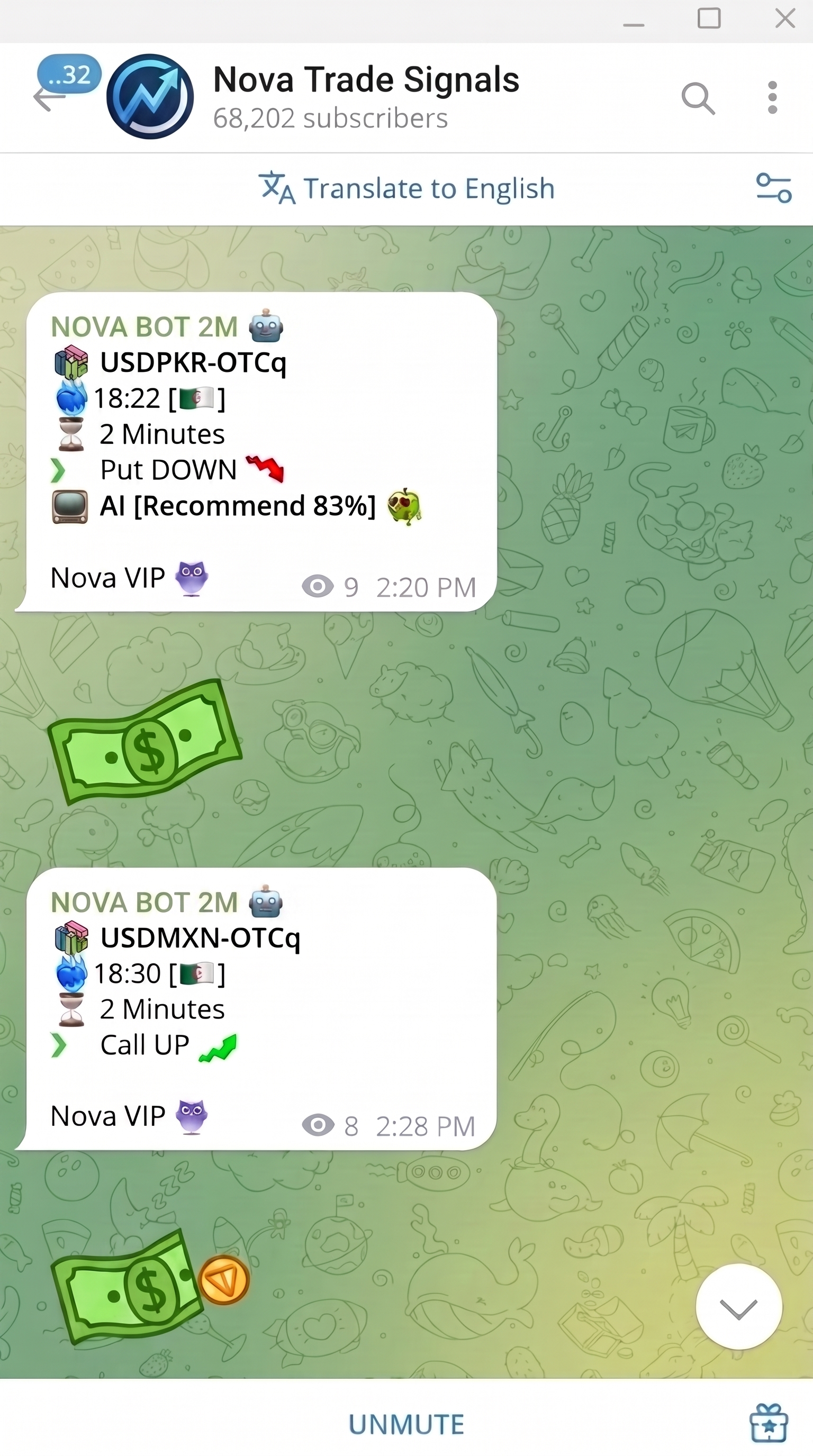 Signal Bot Screenshot